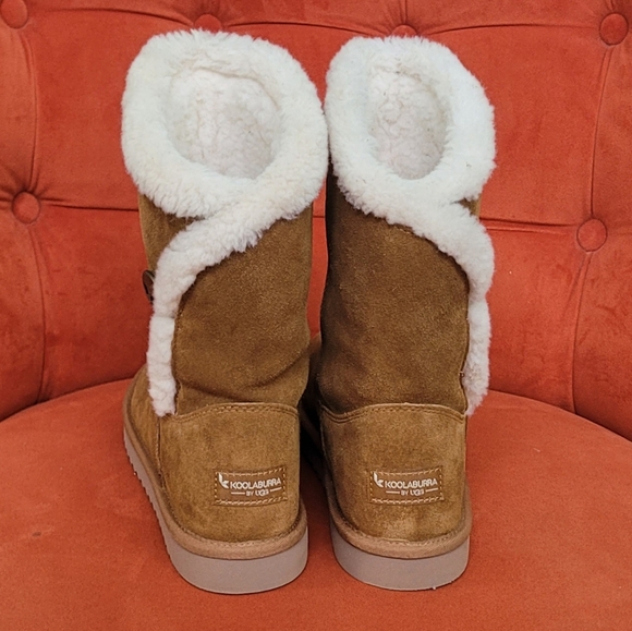 Koolaburra By Ugg Alamie Mid-calf Pull-on Boots- Chestnut Size 8 - Picture 5 of 10